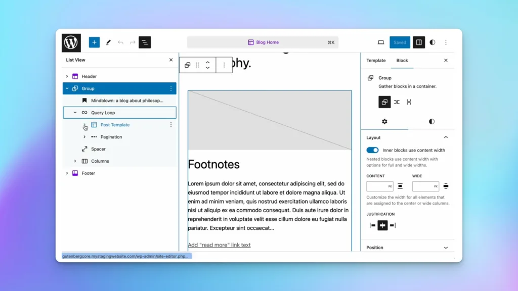 WordPress Full Site Editing