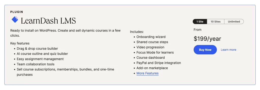 learndash pricing