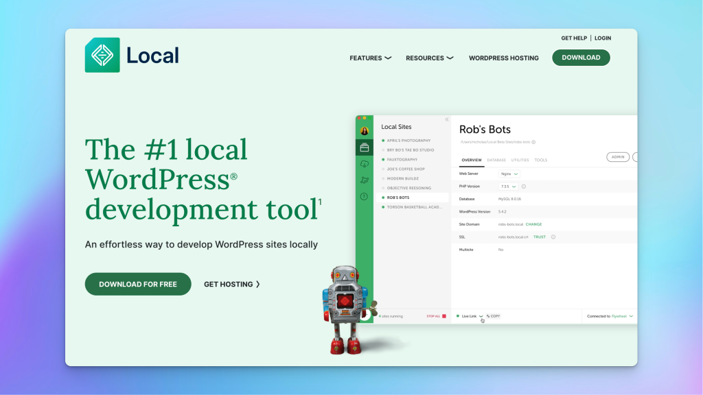 local wordpress