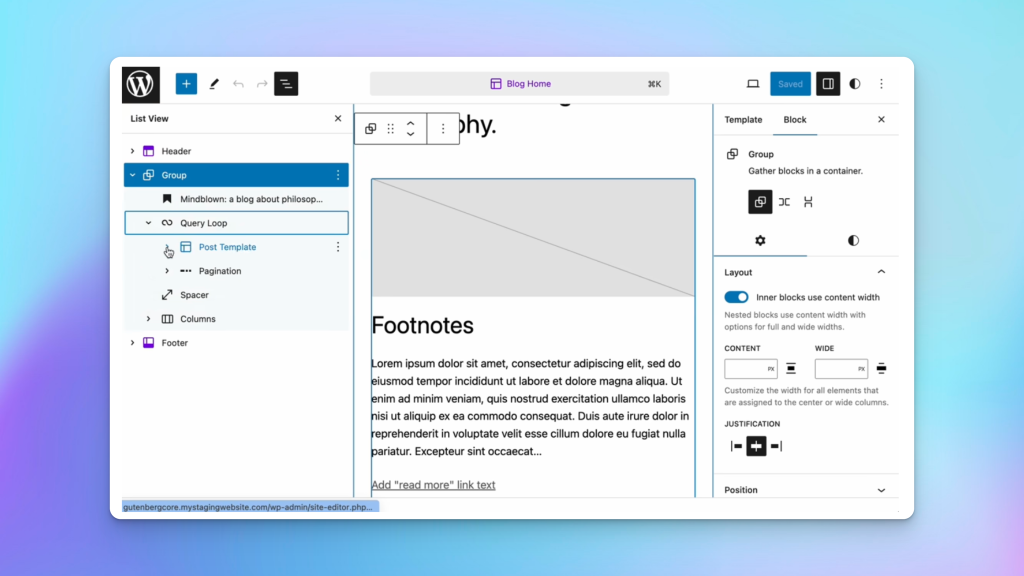 WordPress Full Site Editing